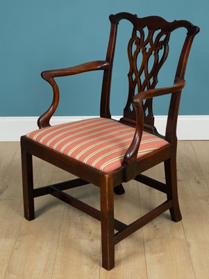 Lot 231 - A Georgian open armchair