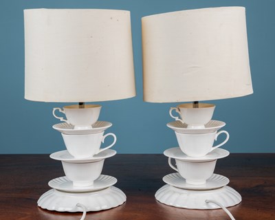 Lot 232 - A pair of Laura Ashley lamps