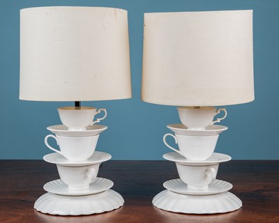 Lot 232 - A pair of Laura Ashley lamps