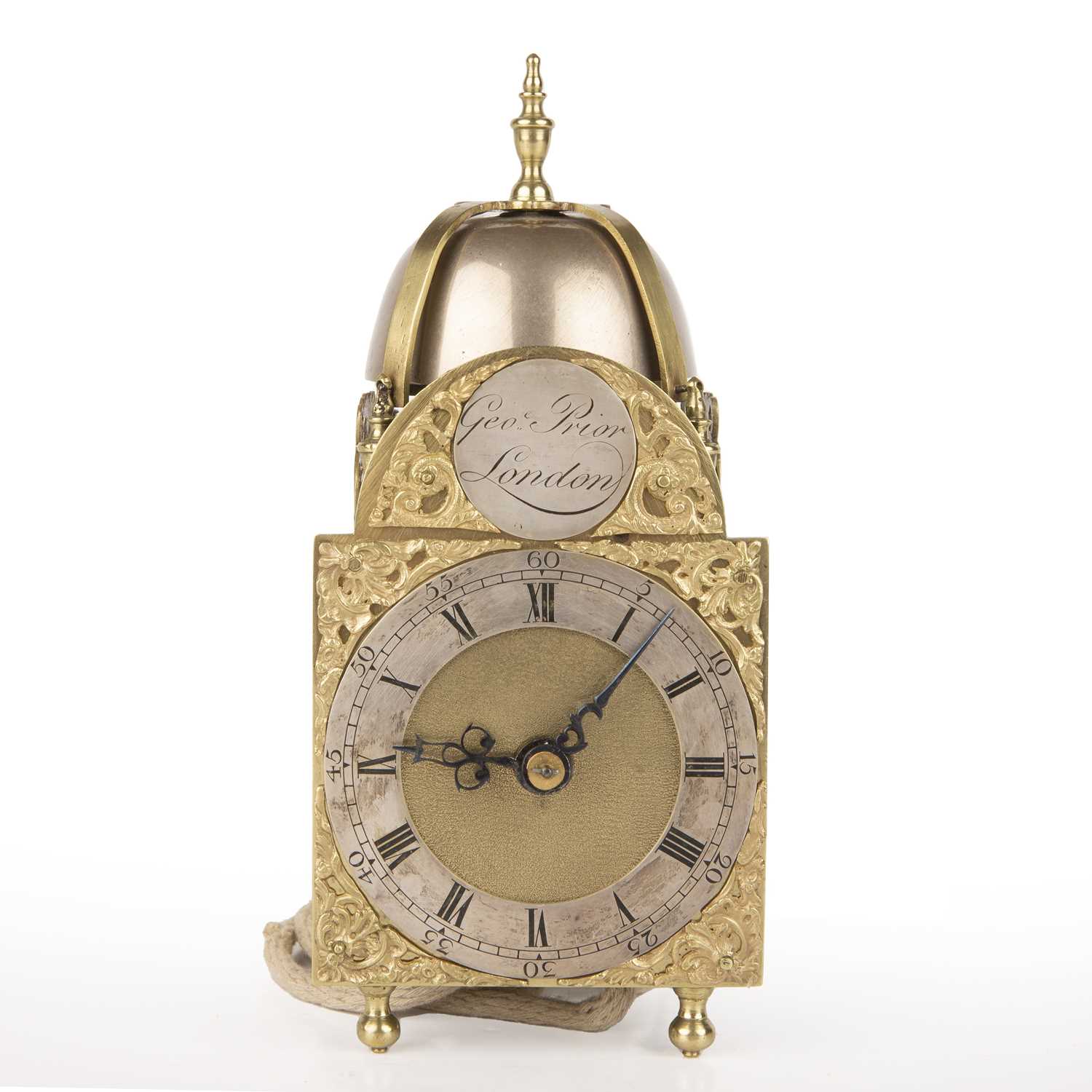 Lot 246 - An 18th century hoop and spike lantern clock...