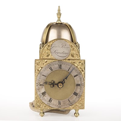 Lot 290 - An 18th century hoop and spike lantern clock...