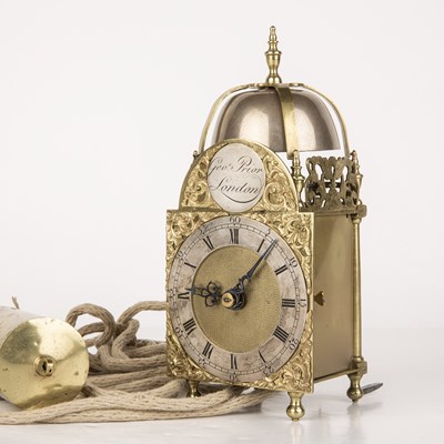 Lot 246 - An 18th century hoop and spike lantern clock...