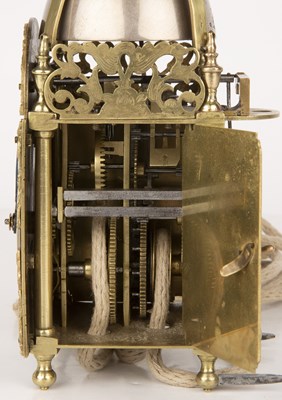 Lot 246 - An 18th century hoop and spike lantern clock...