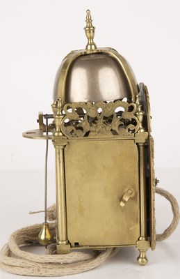 Lot 246 - An 18th century hoop and spike lantern clock...