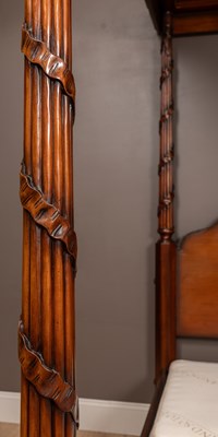 Lot 418 - A 20th century mahogany four poster bed