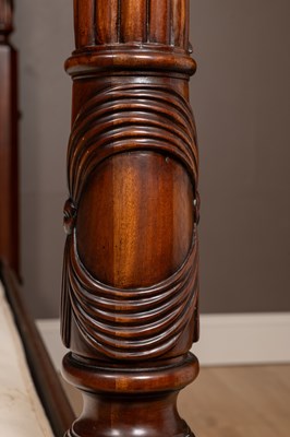 Lot 418 - A 20th century mahogany four poster bed