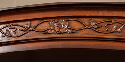 Lot 418 - A 20th century mahogany four poster bed