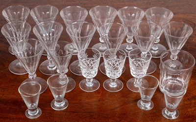 Lot 77 - A collection of wine glasses