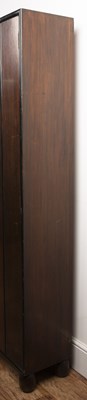 Lot 110 - Heals Mahogany, hanging wardrobe, with...