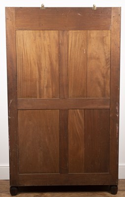 Lot 110 - Heals Mahogany, hanging wardrobe, with...