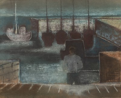 Lot 254 - Ervin Bossányi (1891-1975) The Harbour at...