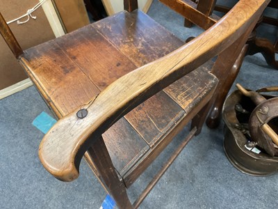 Lot 258 - A Farmhouse style fruitwood chair