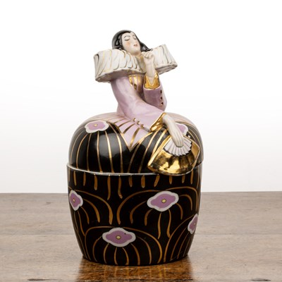 Lot 316 - Robj of Paris Large bonbonniere or jar and...