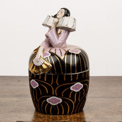Lot 316 - Robj of Paris Large bonbonniere or jar and...