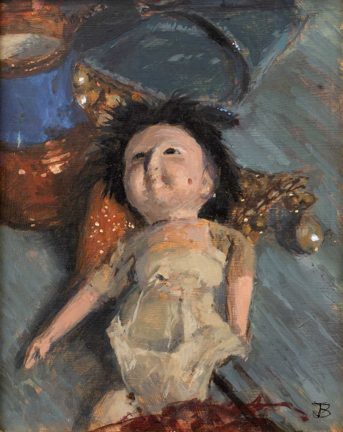 Lot 18 - Jane Bond (1939) female nude, oil on board...