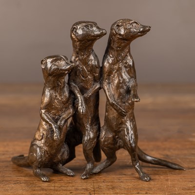 Lot 1 - Michael  Simpson (British b.1951-), three meerkats