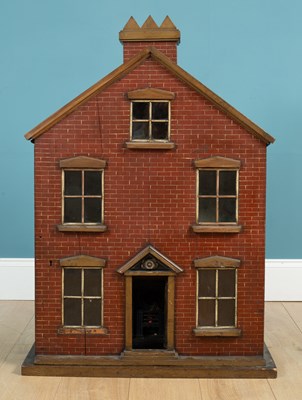 Lot 148 - A 19th century wooden doll's house