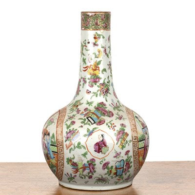 Lot 90 - Canton porcelain bottle vase Chinese, 19th...