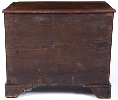 Lot 65 - A 19th century mahogany chest of four long...