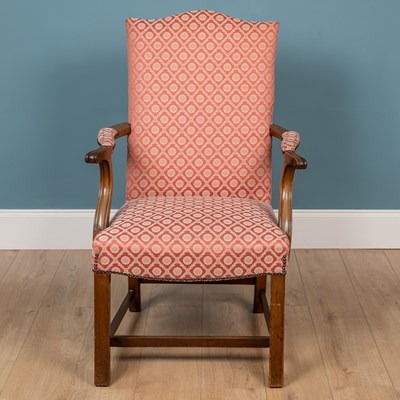 Lot 148 - A Georgian mahogany open armchair