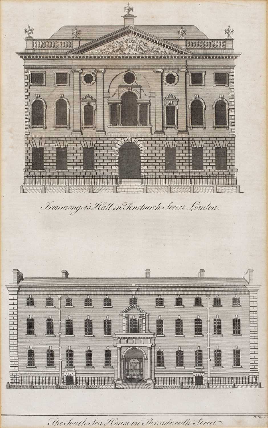 Lot 70 - Benjamin Cole (1697-1783) Two architectural...