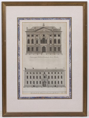 Lot 70 - Benjamin Cole (1697-1783) Two architectural...