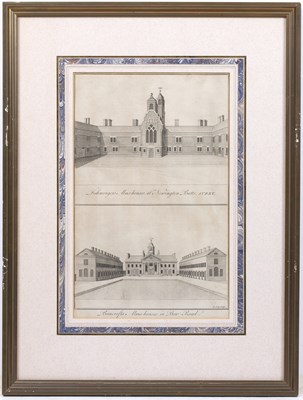 Lot 70 - Benjamin Cole (1697-1783) Two architectural...