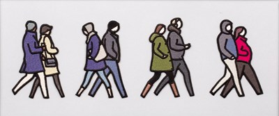 Lot 283 - Julian Opie (b.1958) 'London couples',...