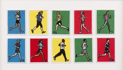 Lot 281 - Julian Opie (b.1958) 'London Joggers',...