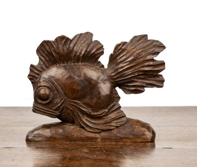 Lot 294 - Roger Favin (1904-1990) Carved wooden model of...