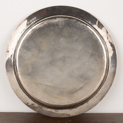Lot 420 - Guild of Handicraft silver dish or charger Of...