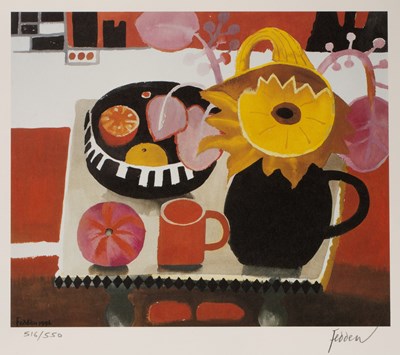 Lot 279 - Mary Fedden (1915-2012) 'The Orange Mug' 1996,...