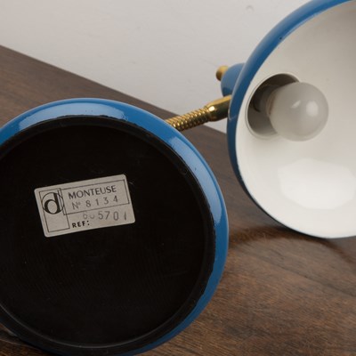 Lot 29 - Bauhaus style lamp (Contemporary) With blue...