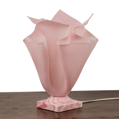 Lot 55 - Contemporary Pink plastic handkerchief table...