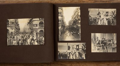 Lot 420 - Album of photographs, principally of Hong Kong...