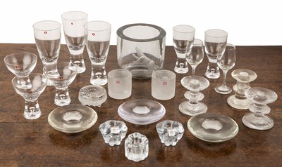 Lot 370 - Group of Scandinavian glassware Including:...