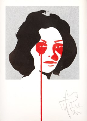 Lot 67 - Pure Evil (b.1968) Elizabeth Taylor signed in...