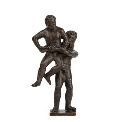 Lot 184 - After the antique, Hercules and Antaeus,...