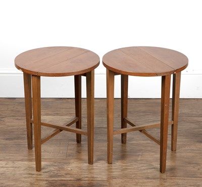 Lot 104 - Pair of small drop leaf tables possibly...