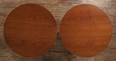 Lot 104 - Pair of small drop leaf tables possibly...
