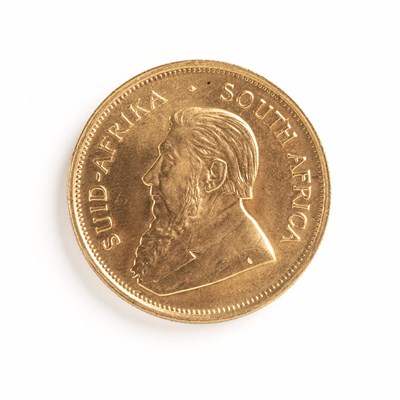 Lot 125 - A 1oz 22ct South African Krugerrand 1974.