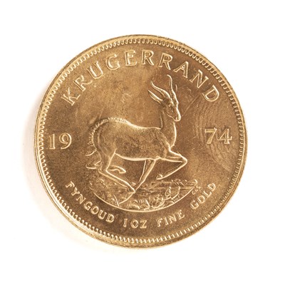 Lot 126 - A 1oz 22ct South African Krugerrand 1974