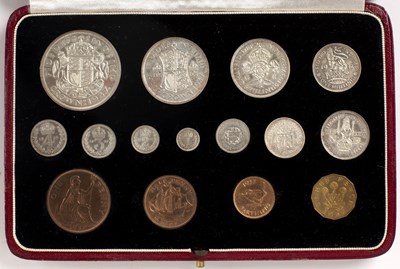 Lot 123 - A George VI 1937 specimen fifteen coin set,...