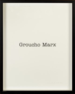 Lot 106 - Simon Patterson (b.1976) Groucho Marx, 2018...