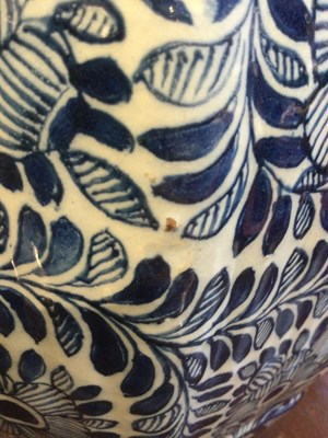 Lot 78 - An 18th century Dutch delft blue and white...