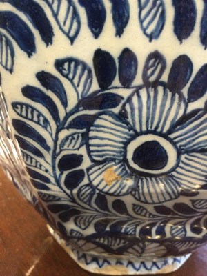 Lot 78 - An 18th century Dutch delft blue and white...