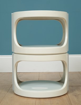 Lot 351 - A modular plastic side table made by Flare