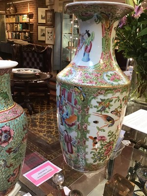 Lot 107 - A 19th century Chinese Canton vase 37cm high...