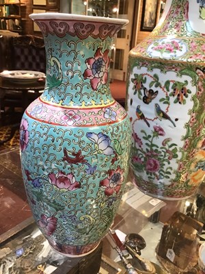 Lot 107 - A 19th century Chinese Canton vase 37cm high...