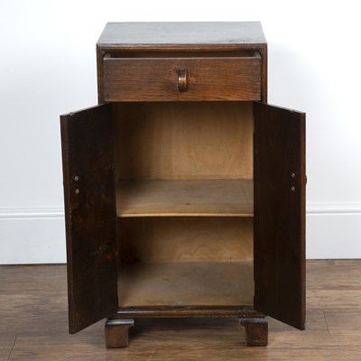 Lot 50 - Herbert E. Gibbs dark oak side cupboard or...